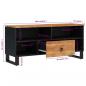 Preview: TV-Schrank 100x33x46 cm Massivholz Akazie & Holzwerkstoff