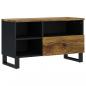 Preview: TV-Schrank 80x33x46 cm Massivholz Mango & Holzwerkstoff