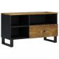 Preview: TV-Schrank 80x33x46 cm Massivholz Mango & Holzwerkstoff