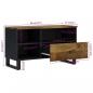 Preview: TV-Schrank 80x33x46 cm Massivholz Mango & Holzwerkstoff