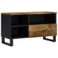 Preview: TV-Schrank 80x33x46 cm Massivholz Mango & Holzwerkstoff