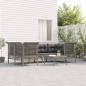 Preview: ARDEBO.de - 7-tlg. Garten-Lounge-Set mit Kissen Grau Poly Rattan