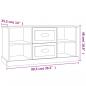 Preview: TV-Schrank Weiß 99,5x35,5x48 cm Holzwerkstoff