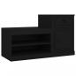 Preview: Schuhschrank Schwarz 100x42x60 cm Holzwerkstoff