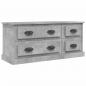 Preview: TV-Schrank Betongrau 100x35,5x45 cm Holzwerkstoff