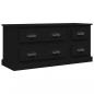 Preview: TV-Schrank Schwarz 100x35,5x45 cm Holzwerkstoff