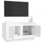 Preview: TV-Schrank Hochglanz-Weiß 80x35x45 cm Holzwerkstoff