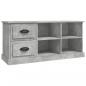 Preview: TV-Schrank Betongrau 102x35,5x47,5 cm Holzwerkstoff