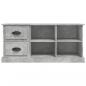 Preview: TV-Schrank Betongrau 102x35,5x47,5 cm Holzwerkstoff