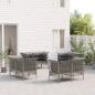 Preview: ARDEBO.de - 8-tlg. Garten-Lounge-Set mit Kissen Grau Poly Rattan