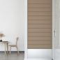 Preview: Wandpaneele 12 Stk. Cappuccino-Braun 90x15cm Kunstleder 1,62 m²