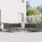 Preview: ARDEBO.de - 9-tlg. Garten-Lounge-Set mit Kissen Grau Poly Rattan