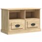 Preview: TV-Schrank Sonoma-Eiche 80x35x50 cm Holzwerkstoff