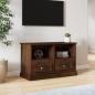 Preview: ARDEBO.de - TV-Schrank Braun Eichen-Optik 80x35x50 cm Holzwerkstoff