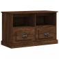 Preview: TV-Schrank Braun Eichen-Optik 80x35x50 cm Holzwerkstoff