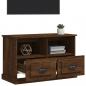 Preview: TV-Schrank Braun Eichen-Optik 80x35x50 cm Holzwerkstoff