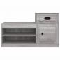 Preview: Schuhschrank Grau Sonoma 100x42x60 cm Holzwerkstoff