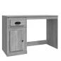 Preview: Schreibtisch mit Schublade Grau Sonoma 115x50x75cm