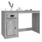 Preview: Schreibtisch mit Schublade Grau Sonoma 115x50x75cm