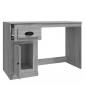 Preview: Schreibtisch mit Schublade Grau Sonoma 115x50x75cm