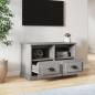 Preview: TV-Schrank Grau Sonoma 80x35x50 cm Holzwerkstoff