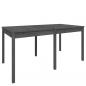 Preview: Gartentisch Grau 159,5x82,5x76 cm Massivholz Kiefer