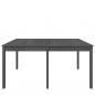 Preview: Gartentisch Grau 159,5x82,5x76 cm Massivholz Kiefer