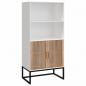 Preview: Highboard Weiß 60x35x125 cm Holzwerkstoff