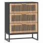 Preview: Sideboard Schwarz 60x30x75 cm Holzwerkstoff