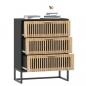 Preview: Sideboard Schwarz 60x30x75 cm Holzwerkstoff