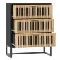 Preview: Sideboard Schwarz 60x30x75 cm Holzwerkstoff