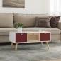 Preview: ARDEBO.de - Couchtisch mit Schubladen 80x40x35,5 cm Holzwerkstoff