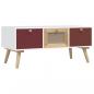 Preview: Couchtisch mit Schubladen 80x40x35,5 cm Holzwerkstoff