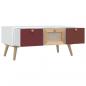 Preview: Couchtisch mit Schubladen 80x40x35,5 cm Holzwerkstoff