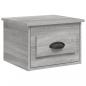 Preview: Wand-Nachttisch Grau Sonoma 41,5x36x28 cm