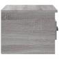 Preview: Wand-Nachttische 2 Stk. Grau Sonoma 41,5x36x28 cm