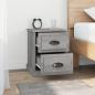 Preview: Nachttische 2 Stk. Grau Sonoma 39x39x47,5 cm Holzwerkstoff