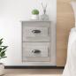 Preview: ARDEBO.de - Wand-Nachttische 2 Stk. Grau Sonoma 41,5x36x53 cm