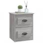 Preview: Wand-Nachttische 2 Stk. Grau Sonoma 41,5x36x53 cm