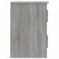 Preview: Wand-Nachttische 2 Stk. Grau Sonoma 41,5x36x53 cm