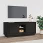 Preview: ARDEBO.de - TV-Schrank Schwarz 102x35x45 cm Holzwerkstoff