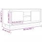 Preview: TV-Schrank Schwarz 102x35x45 cm Holzwerkstoff