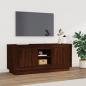 Preview: ARDEBO.de - TV-Schrank Braun Eichen-Optik 102x35x45 cm Holzwerkstoff