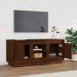 Preview: TV-Schrank Braun Eichen-Optik 102x35x45 cm Holzwerkstoff