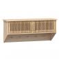 Preview: Wandgarderobe mit Haken 80x24x35,5 cm Holzwerkstoff