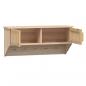 Preview: Wandgarderobe mit Haken 80x24x35,5 cm Holzwerkstoff