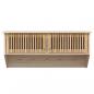 Preview: Wandgarderobe mit Haken 80x24x35,5 cm Holzwerkstoff