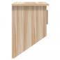 Preview: Wandgarderobe mit Haken 80x24x35,5 cm Holzwerkstoff