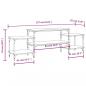 Preview: TV-Schrank Grau Sonoma 157x35x52 cm Holzwerkstoff