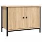 Preview: TV-Schrank mit Türen Sonoma-Eiche 60x35x45 cm Holzwerkstoff